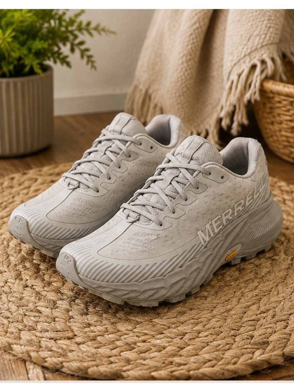 Merrell Women's Trail Running Shoes in Light Gray
